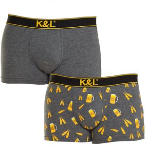 Pack-2 Boxers Grappig ademende stof KL2005 man
