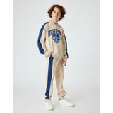 Koton Broek  beige / donkerblauw