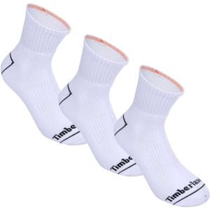 Timberland Heren Bowden Quarter Socks (Pak van 3) (Wit)