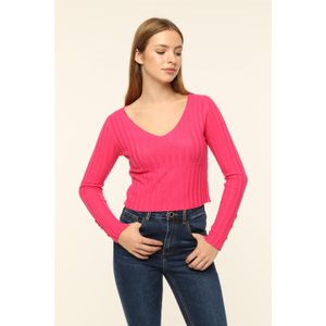 JurkV-hals Gebreide Jurk