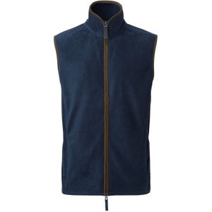 Premier Heren Artisan Fleece Gilet (Marine / Bruin)