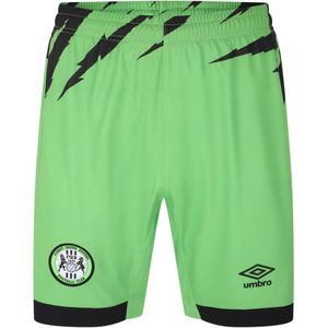 Umbro Heren 23/24 Forest Green Rovers FC Thuisshort (Groen/zwart)