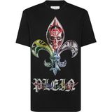 Philipp Plein, Heren, Tops, Zwart, Maat: L Katoen,