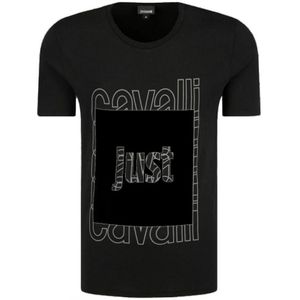 Gewoon Cavalli Box-logo zwart T-shirt