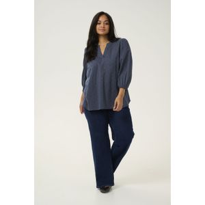 Blouse met lange mouwen Regular fit Midnight Marine