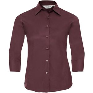 Russell Collectie Dames/Dames 3/4 Mouw Easy Care Gevoelig Overhemd (Haven) - Maat XL