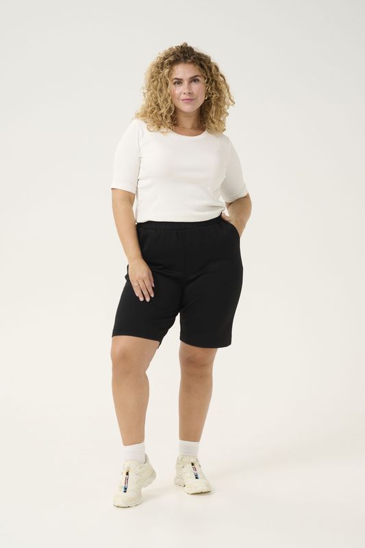 Kaffe Curve, Dames, Korte broeken, Zwart, Maat: S