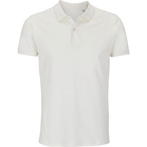 SOLS Heren Planet Piqué Biologisch Poloshirt (Gebroken wit)