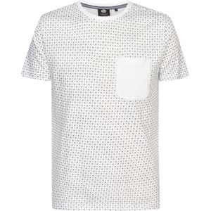 Petrol Industries - Heren All-over print T-shirt - Wit