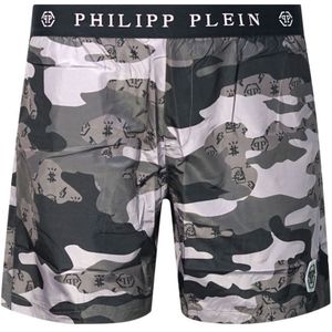 Philipp Plein Camouflage Anthracite Swim Shorts