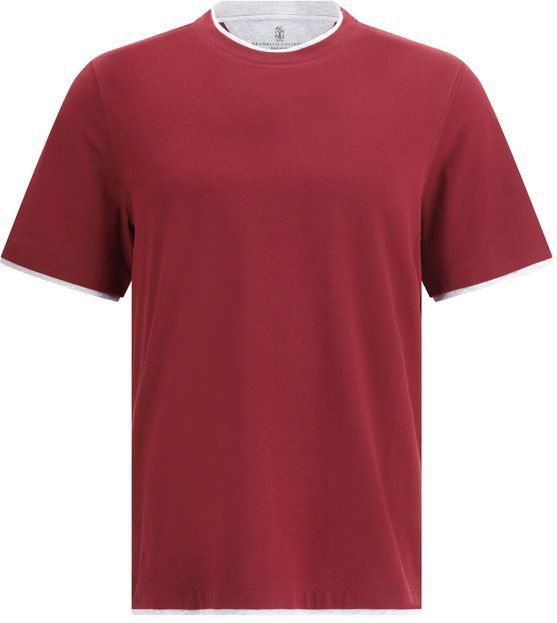 Gelaagde Afwerking Korte Mouwen T-shirt