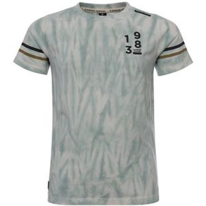 COMMON HEROES Tie-dye T-shirt Lichtblauw/wit - Maat 10J / 140cm