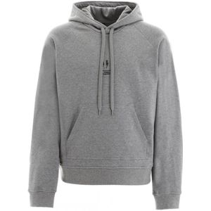 Neil Barrett Lightning Bolt-logo Grijze Hoodie - Maat XS