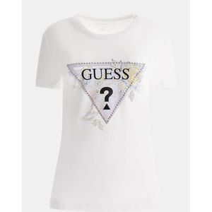 Guess Alva T-shirt Voor Dames, Korte Mouwen, Ronde Hals - Maat S