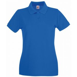 Fruit Of The Loom Dames Dames-Fit Premium Poloshirt Met Korte Mouwen (Royaal Blauw) - Maat 2XL