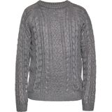 Mo - Gebreide Trui - Grijs Melange - Heren