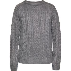 Mo - Gebreide Trui - Grijs Melange - Heren