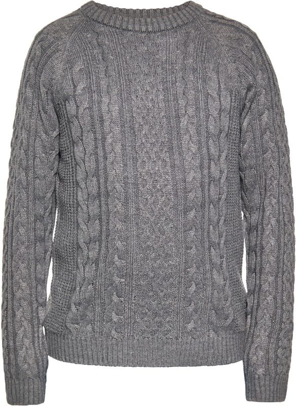 Mo - Gebreide Trui - Grijs Melange - Heren