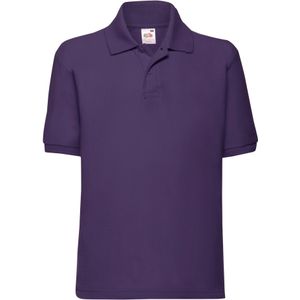 Fruit of the Loom Kinder/Kinder 65/35 Effen Piqué Poloshirt (Paars)