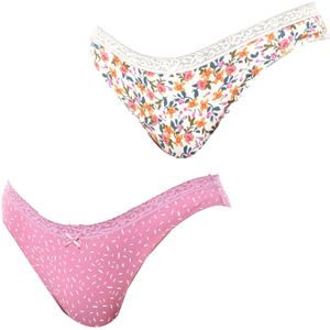 Set van 2 Mini Coquettes Katoenen Slips JPB4 voor dames