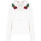 Pinko - Hoodie - Wit - Pailletten