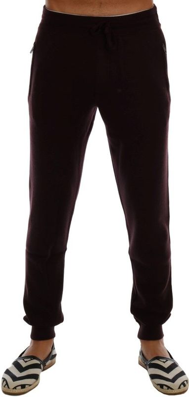 Dolce & Gabbana Paarse Kasjmier Gym Trainingssportbroek