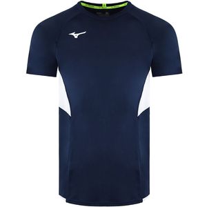 Mizuno - Team Authentic - T-shirt - Navy - Korte Mouw Crew Neck