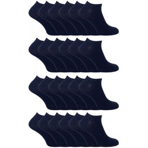 24 Pack Multipack Katoenen Trainer Sokken voor Jongens en Meisjes