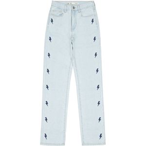 Raizzed straight fit jeans Sunset Lightning met printopdruk blauw