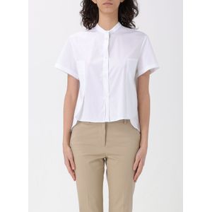 Fay - Overhemden - Wit - Katoen - Shirt met Mandarijnkraag