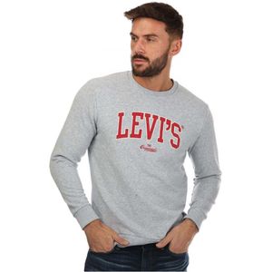 Levi's LSE T3 Graphic sweatshirt met ronde hals voor heren, gemÃªleerd grijs
