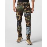 Philipp Plein - Jeans - Groen - Straight Cut - Katoenmix