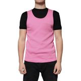 Geribbeld Tanktop Roze