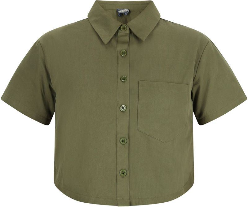 Dreimaster - Blouse - Olijf - Dames