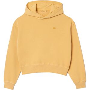 Lacoste Dames/Dames Natural Dyed Oversized Hoodie (Oranje)