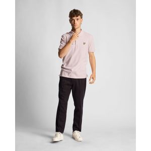 Lyle & Scott - Poloshirt - Lichtroze - Met Print en Getipte Kraag