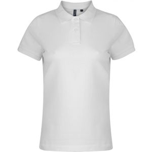 Asquith & Fox Dames/dames Poloshirt met korte mouwen en effen mouwen (Wit)