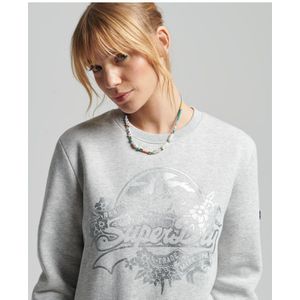 Superdry Vintage Logo Seasonal Sweatshirt Met Ronde Hals - Dames - Maat 40