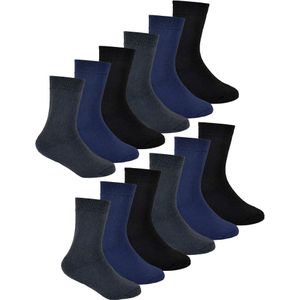 Sock Snob - Heatguard - Thermosokken - Multiverpakking - 12 Paar - Dikke Kindersokken voor de Winter