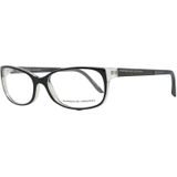 Porsche Design rechthoekig zwart op kristal damesglazen frames