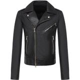 Balmain - Leren Jas - Zwart - 100% Leer - Gevoerd