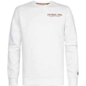 Petrol Industries - Heren Logo Sweater Hutchinson - Wit - Maat 2XL
