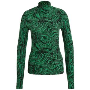 Colourful Rebel top Neyo Liquid Paint Peached Turtleneck Top groen