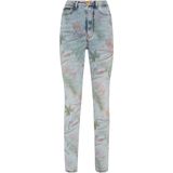 Super Hoge Taille Jegging Flowers