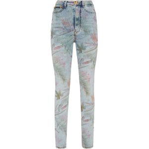 Super Hoge Taille Jegging Flowers