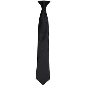 Premier Satijnen stropdas voor volwassenen (Zwart)