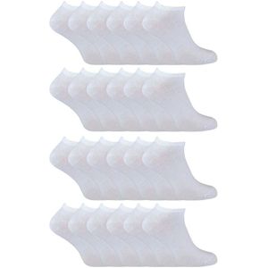 24 Pack Multipack Katoenen Trainer Sokken voor Jongens en Meisjes