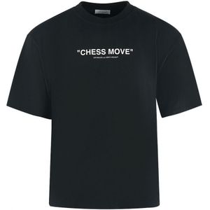 Off-White Skate Fit Chess Move Logo Black T-Shirt