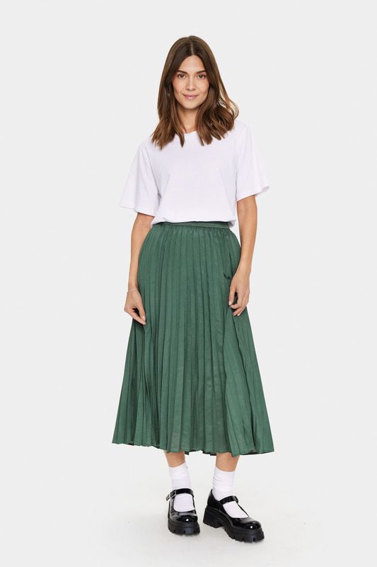 SAINT TROPEZ - Louise - A-lijnrok - Donkergroen - 3/4 Lengte