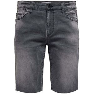 Ply Stretch Korte Broek - Grijze Denim